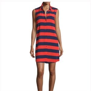 Splendid Capistan Rugby-Striped Shirtdress, XS